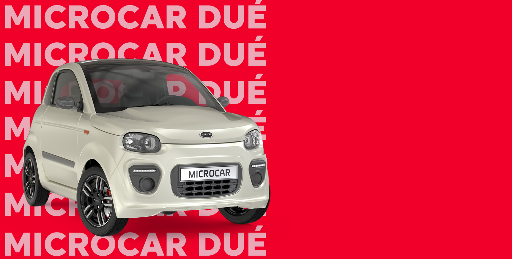 Voiture sans permis Microcar Dué Blanc Nacré